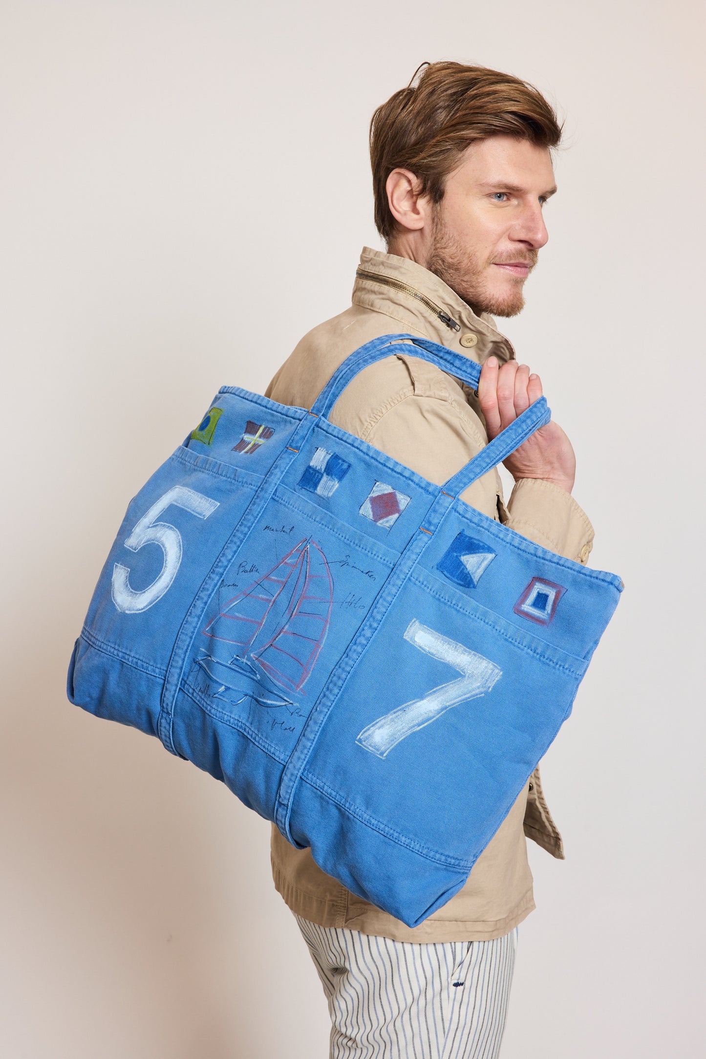 PAINTED BAG BLUE