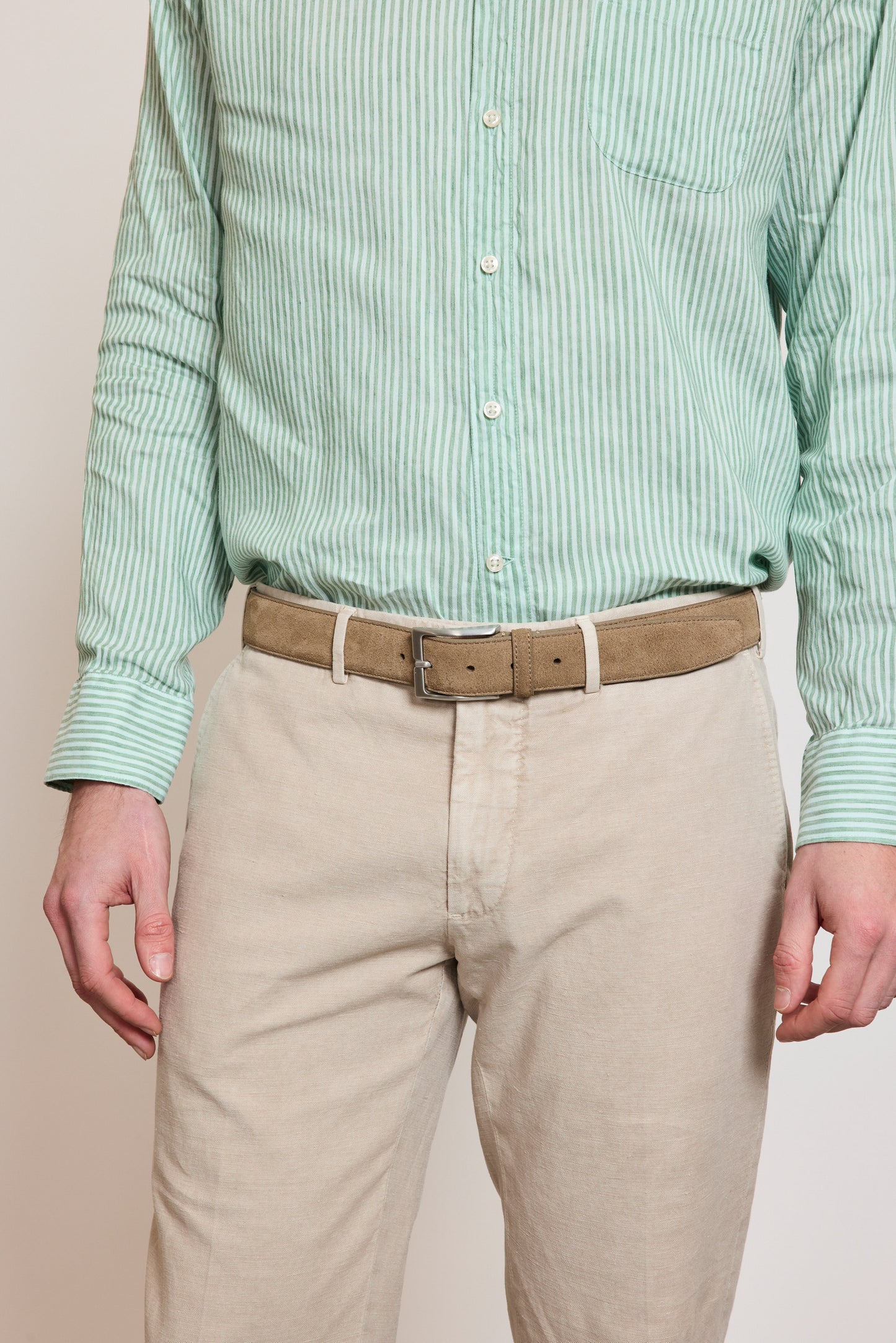 COTTON AND LINEN PANT BEIGE