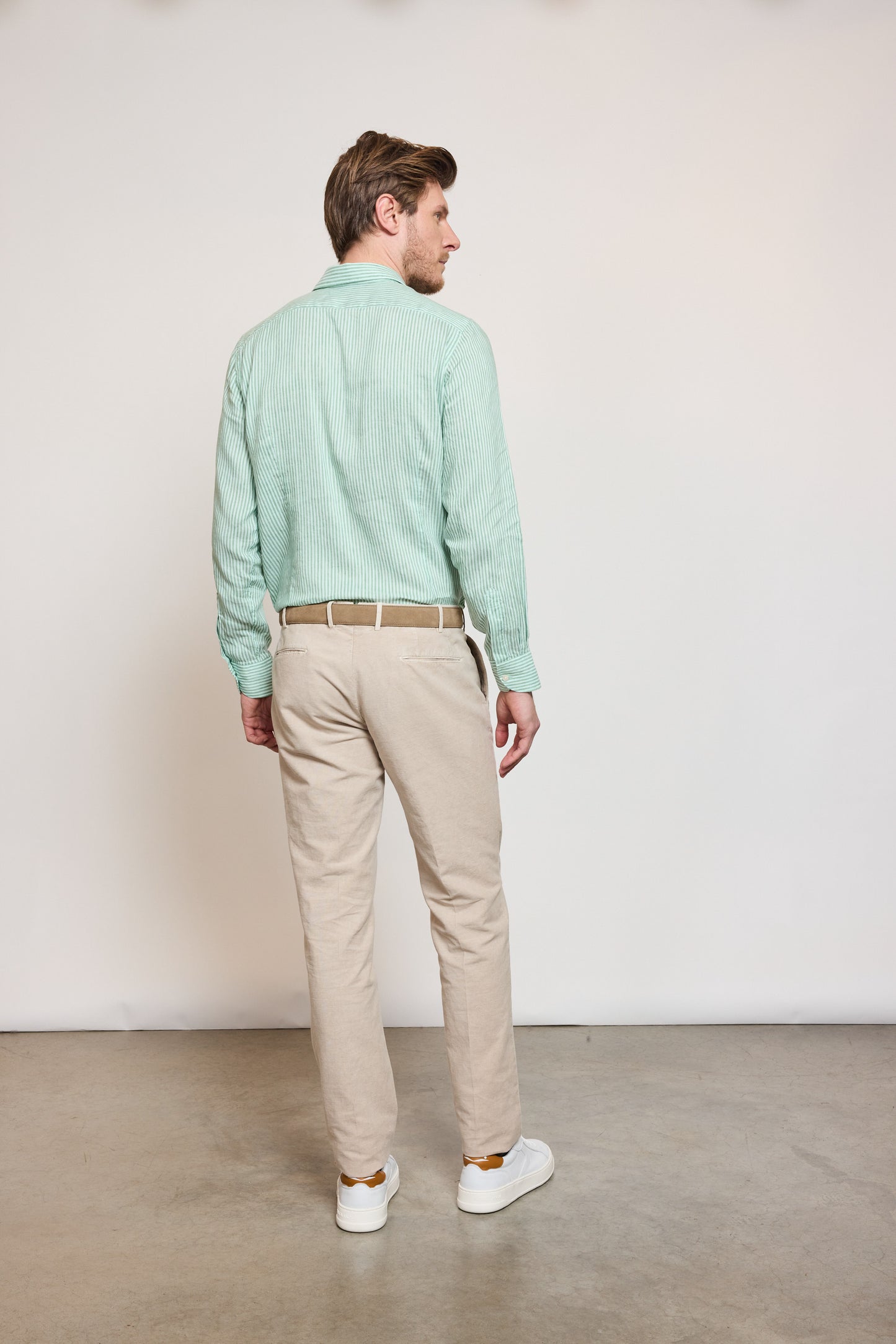 COTTON AND LINEN PANT BEIGE