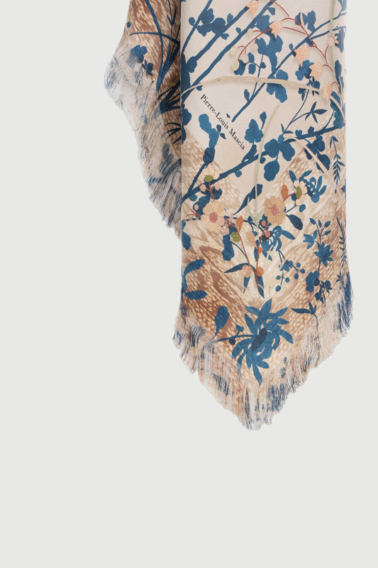 SILK SCARF BEIGE