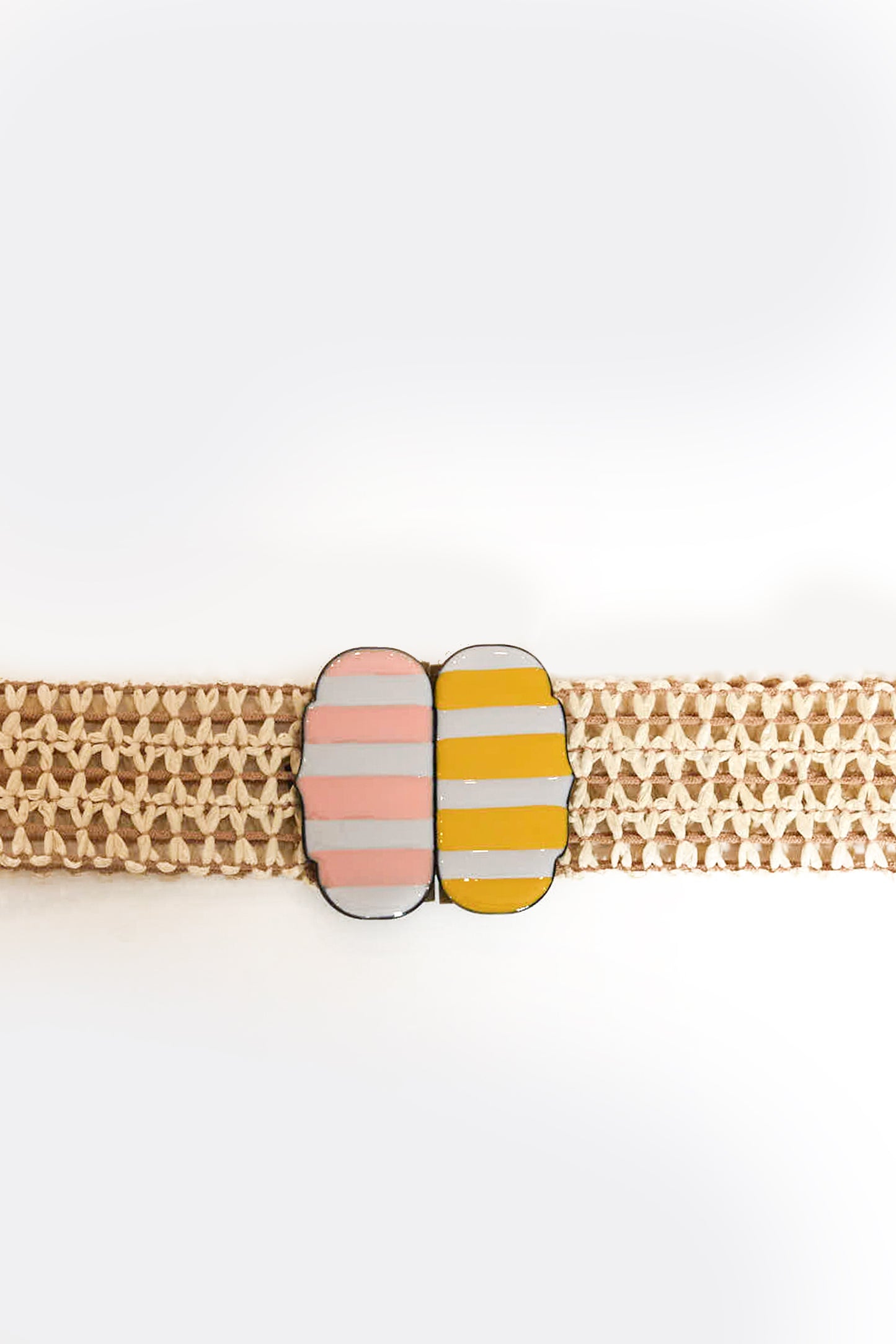 ELASTIC STRIPES BELT MULTICOLORED