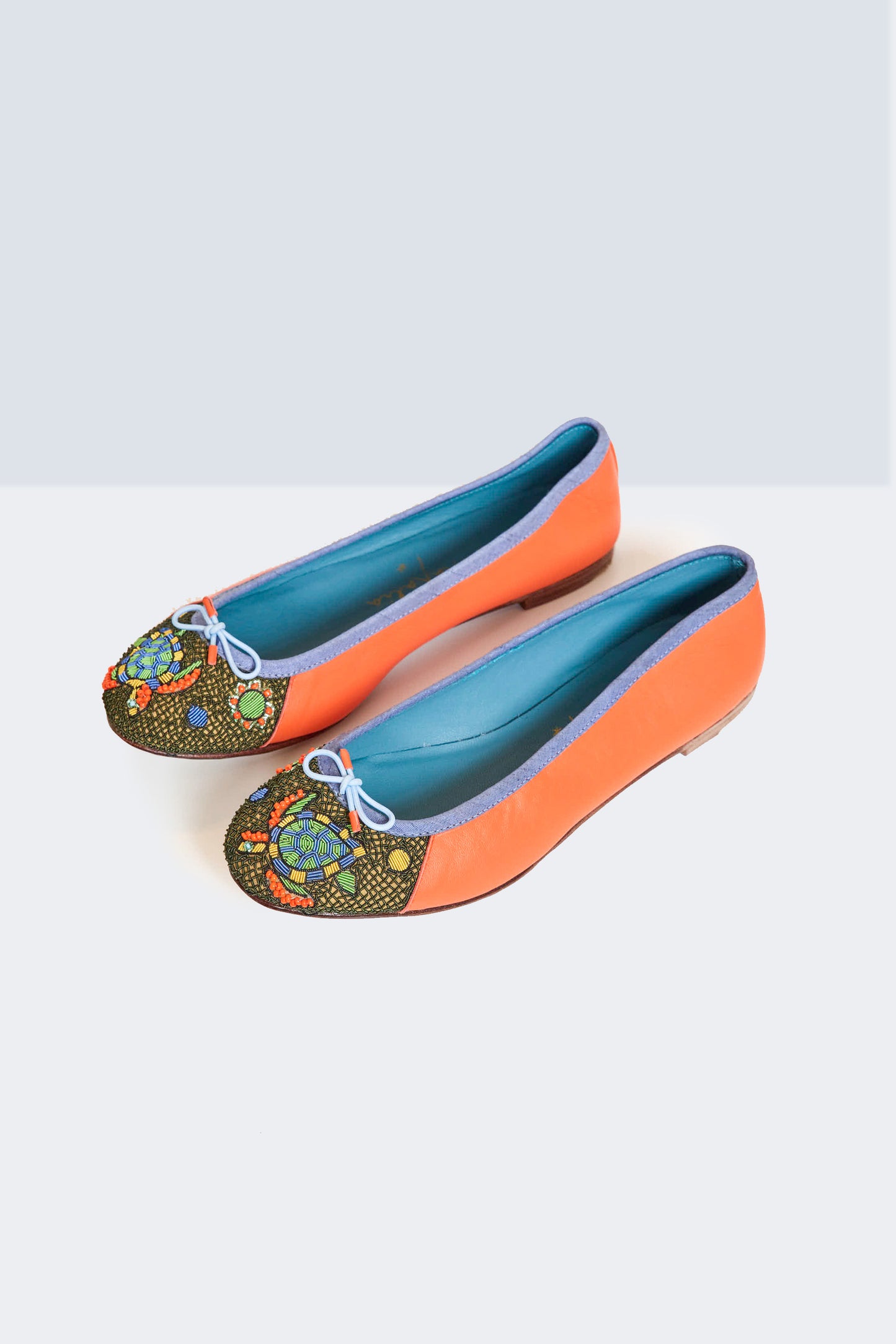 BALLERINES TORTUE ORANGE