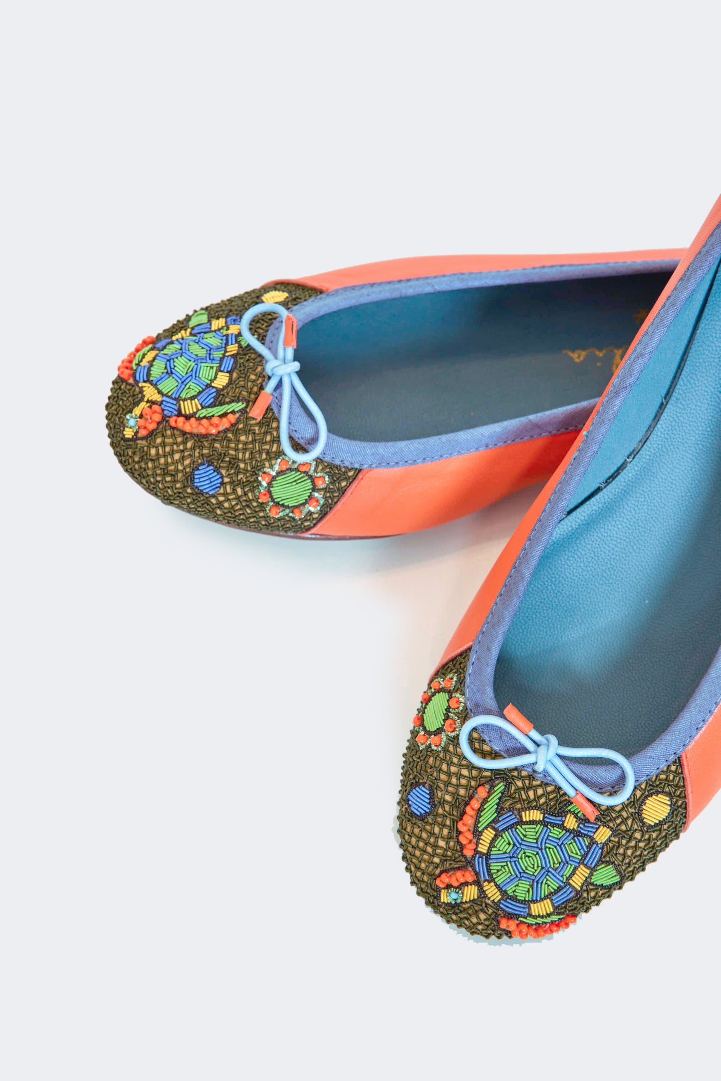 TURTLE BALLET FLATS ORANGE