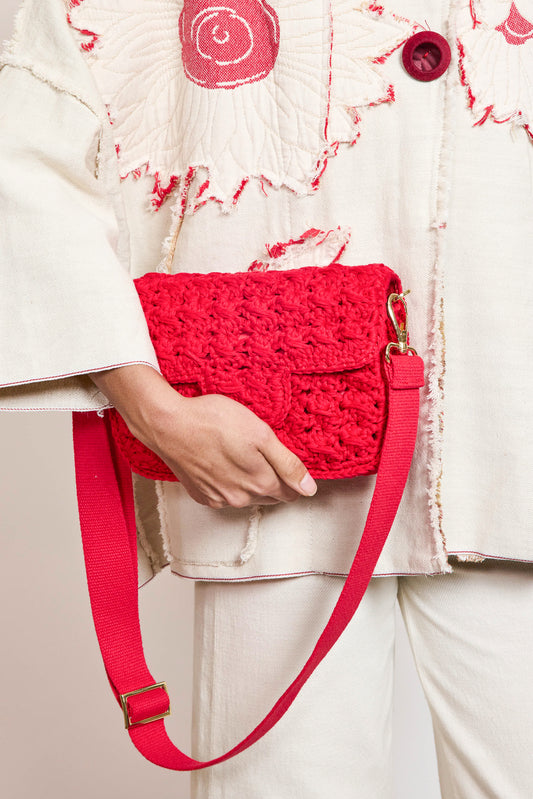 SAC MOYEN EN COTON ROUGE