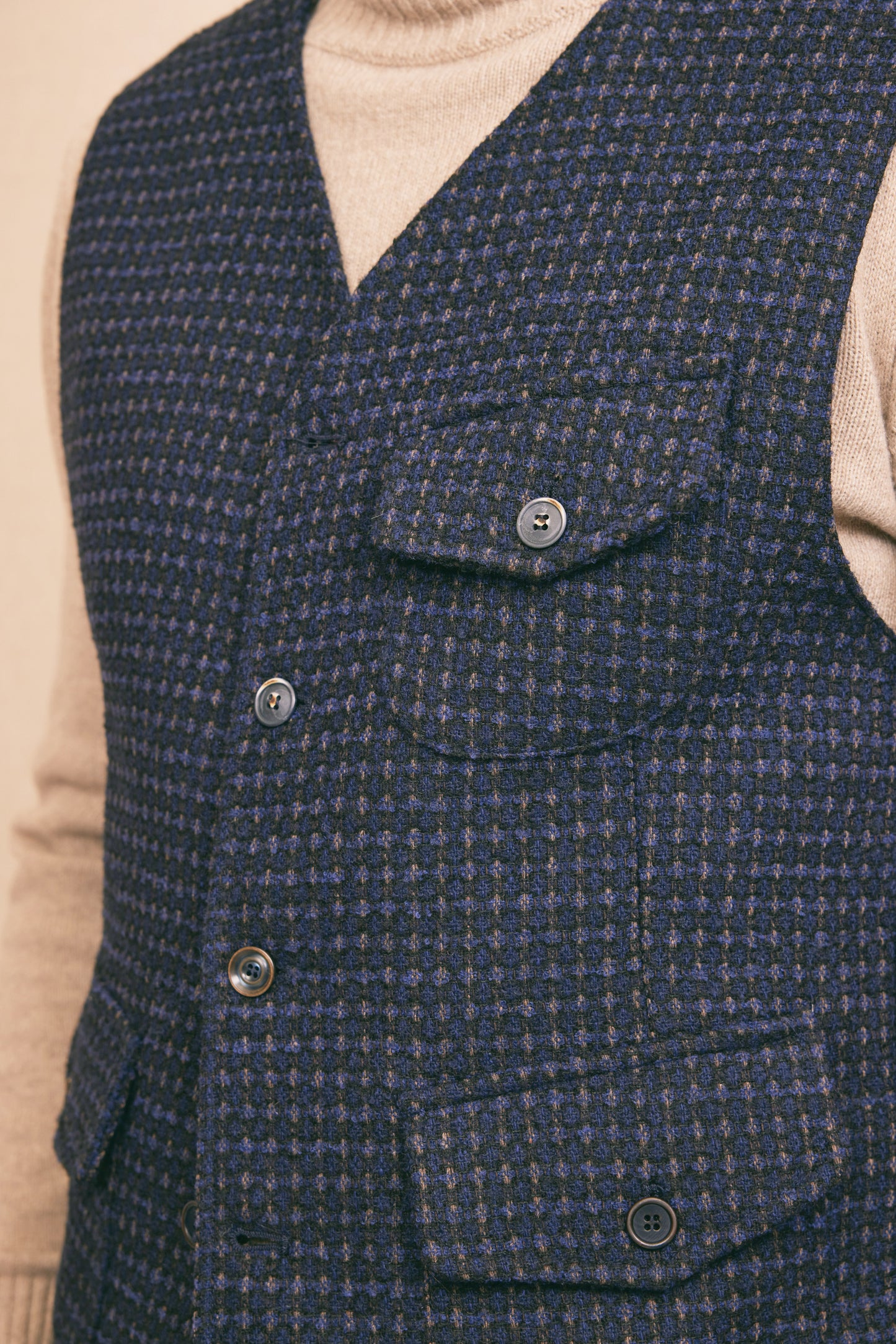 TWO-TONE WAISTCOAT NAVY