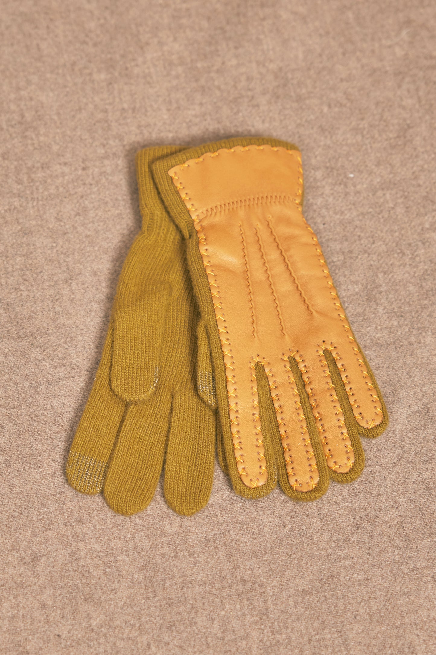 BI-MATERIAL GLOVES YELLOW