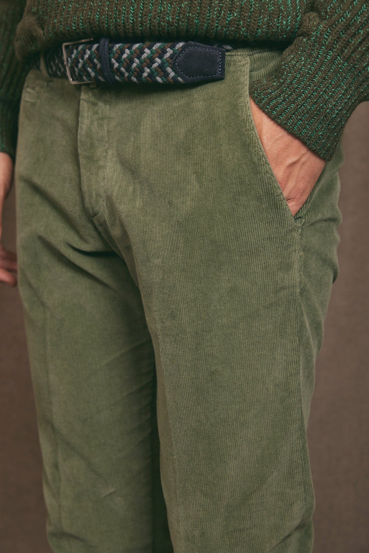 PANTS CORDEROY GREEN