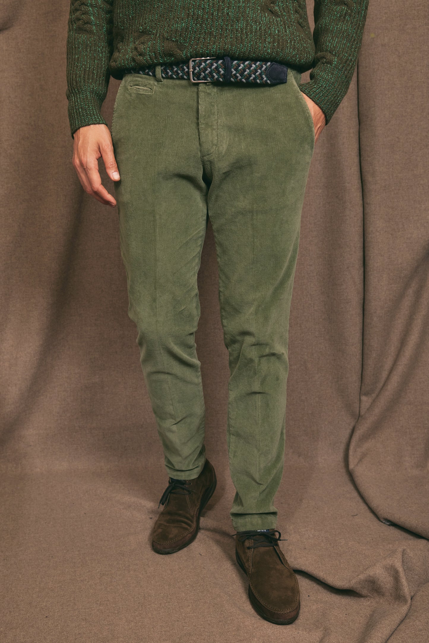 PANTS CORDEROY GREEN