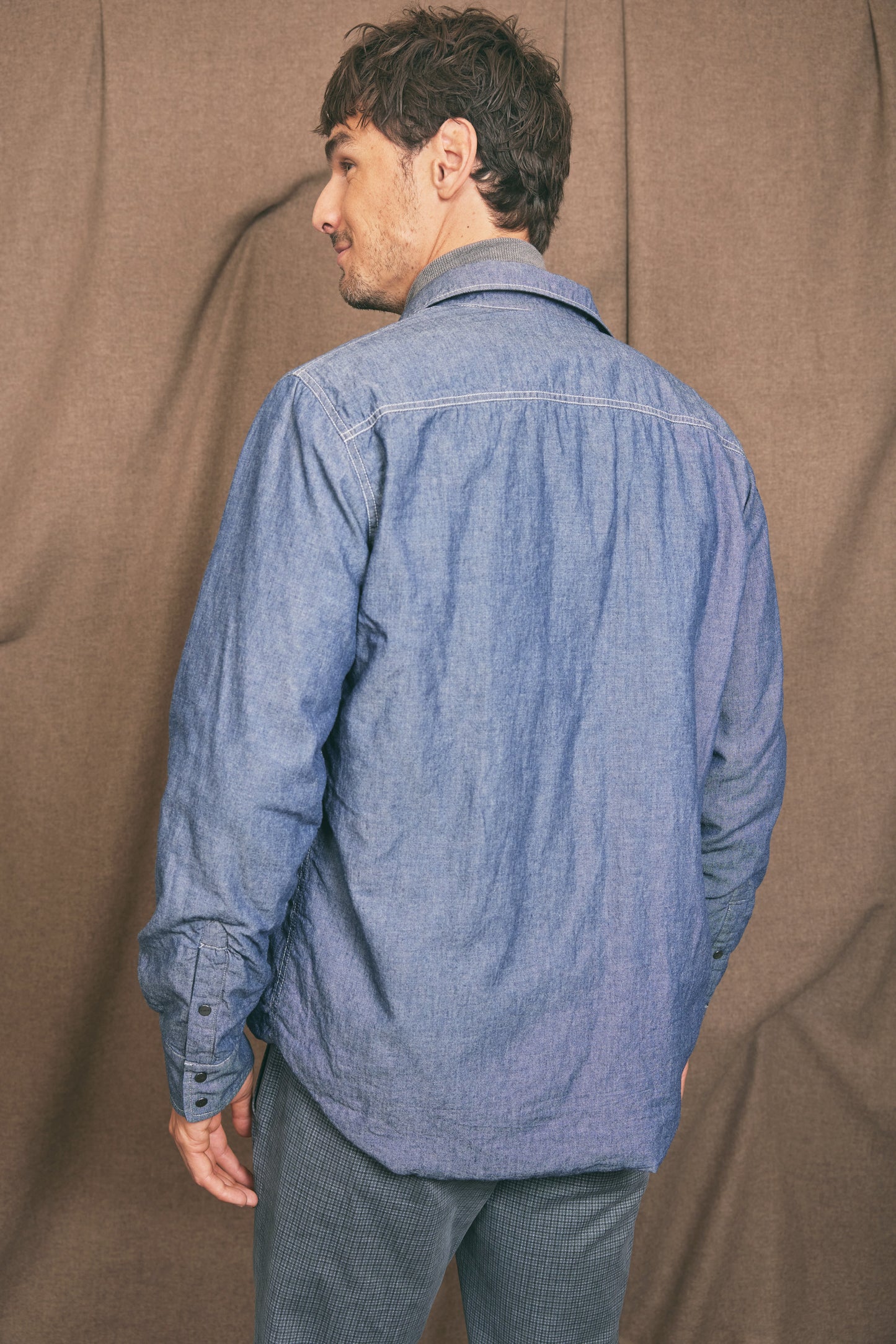 REVERSIBLE OVERSHIRT NAVY