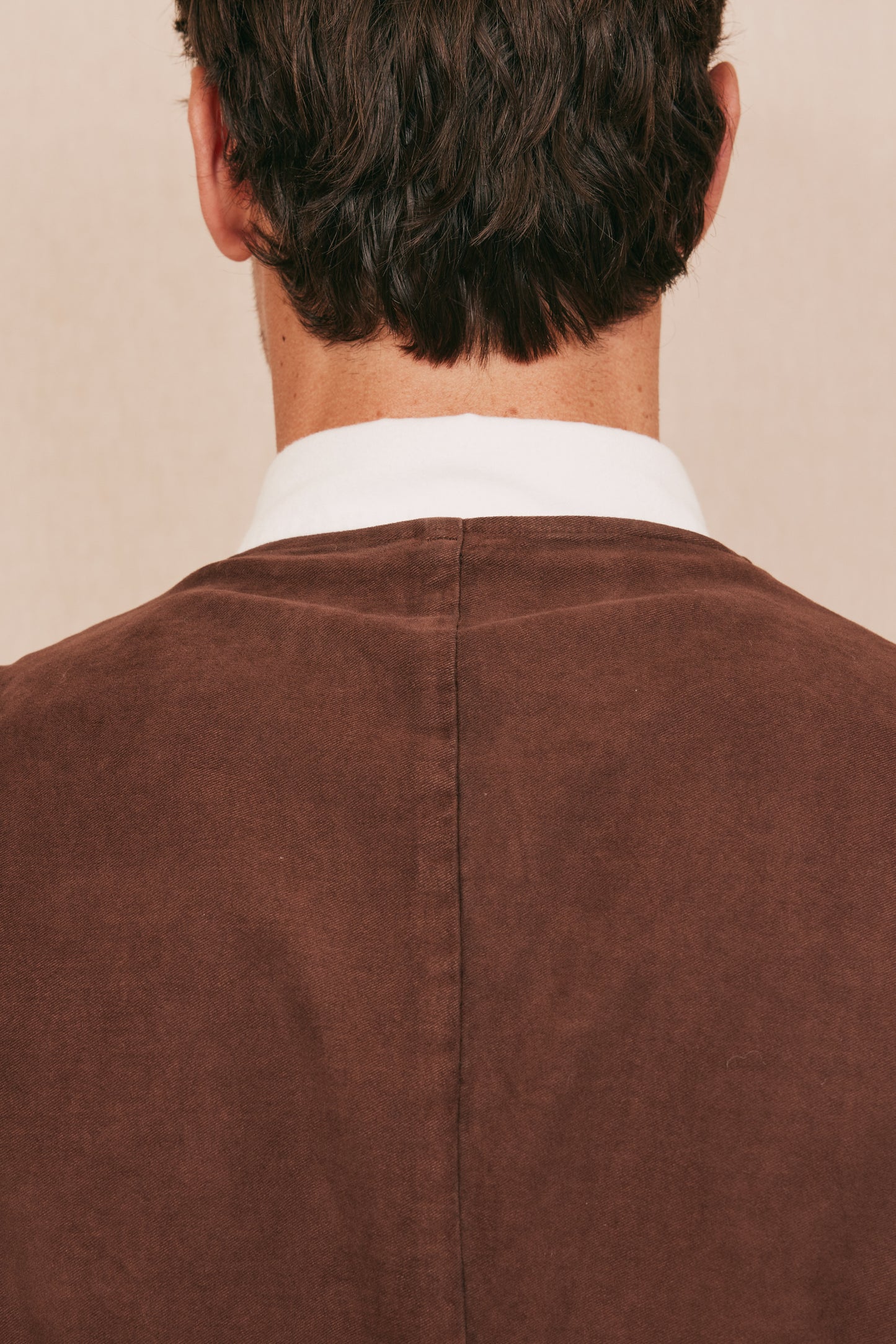 MOLESKIN WAISTCOAT BROWN