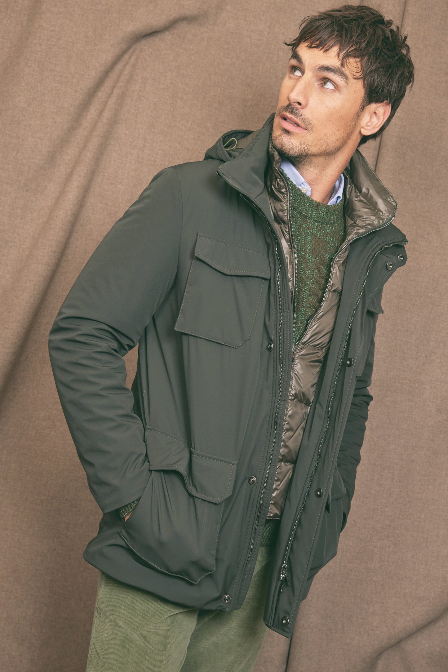 SAFARI JACKET DARK GREEN