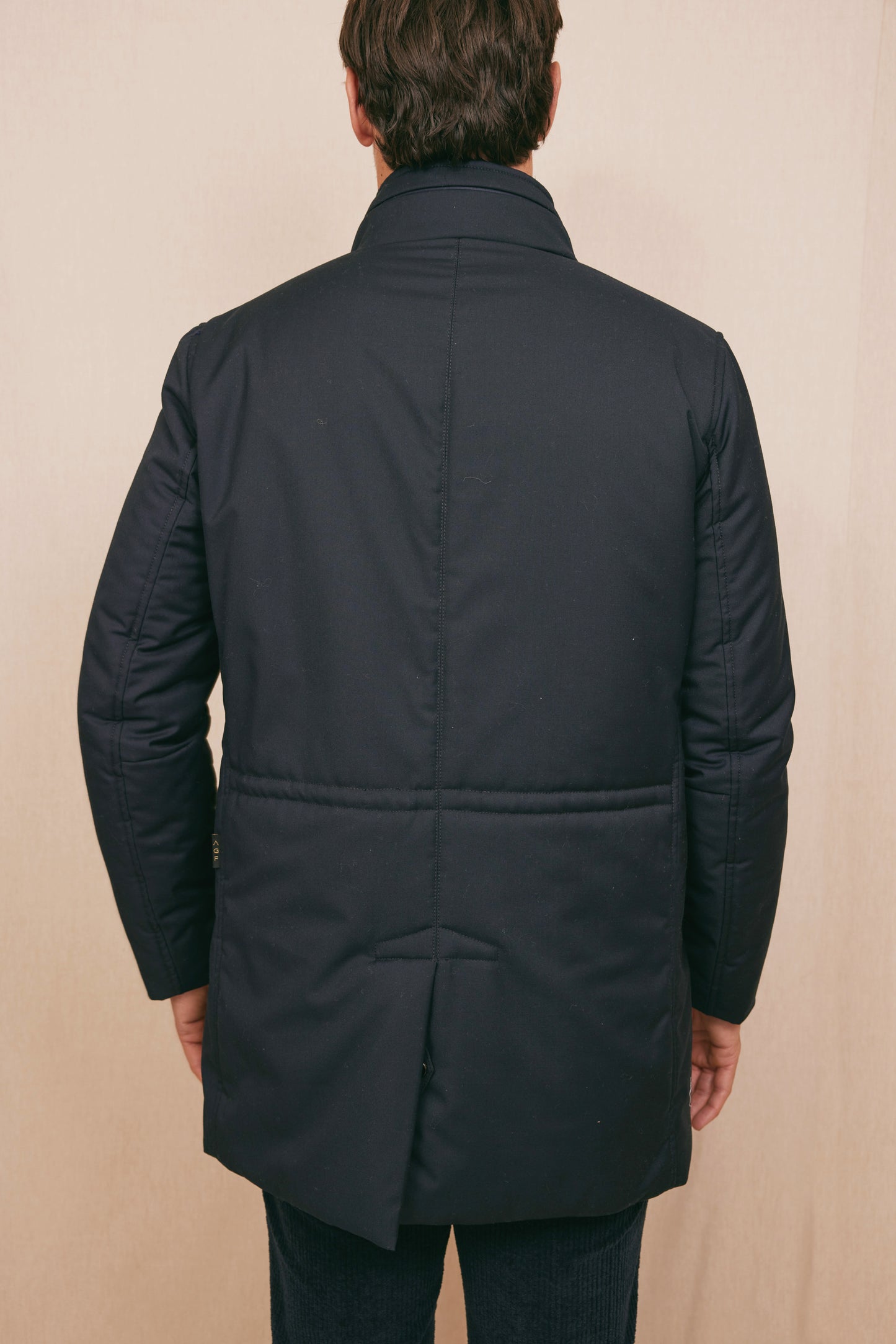 MANTEAU LAINEUX MARINE