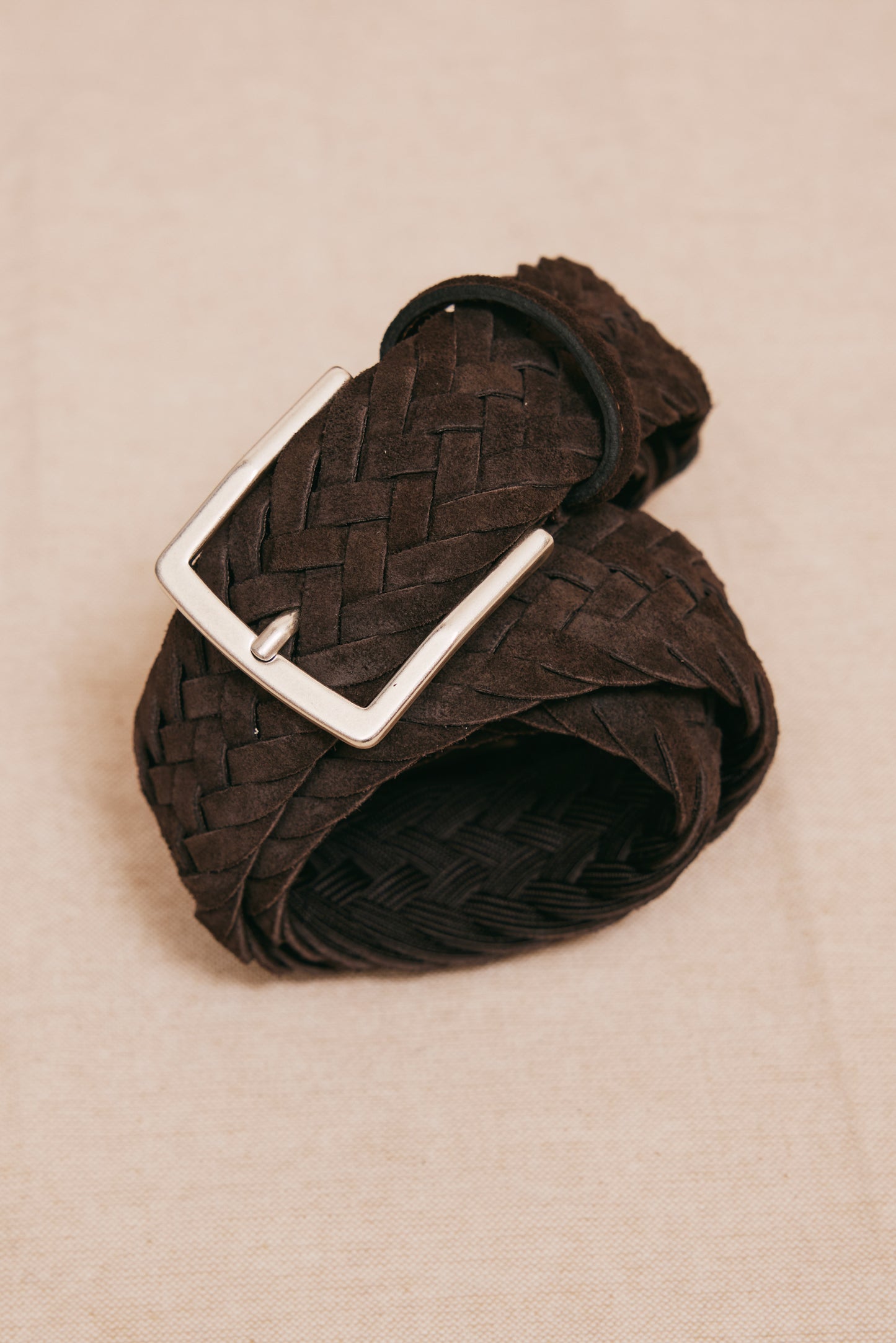 SUEDE BELT CHOCO