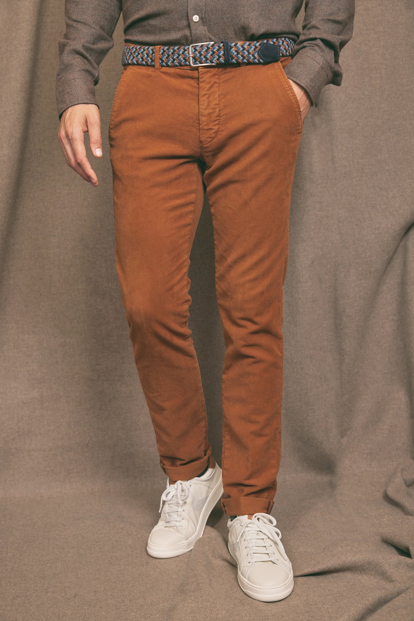 MOLESKIN TROUSERS COPPER