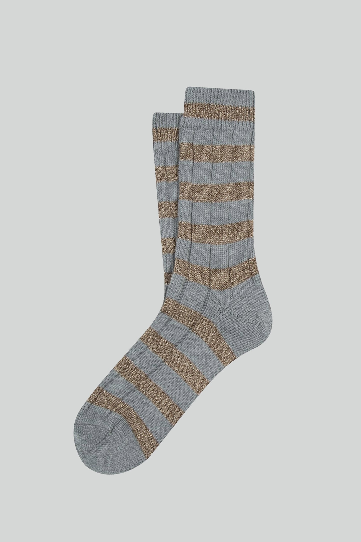 LUREX STRIPED SOCKS GREY