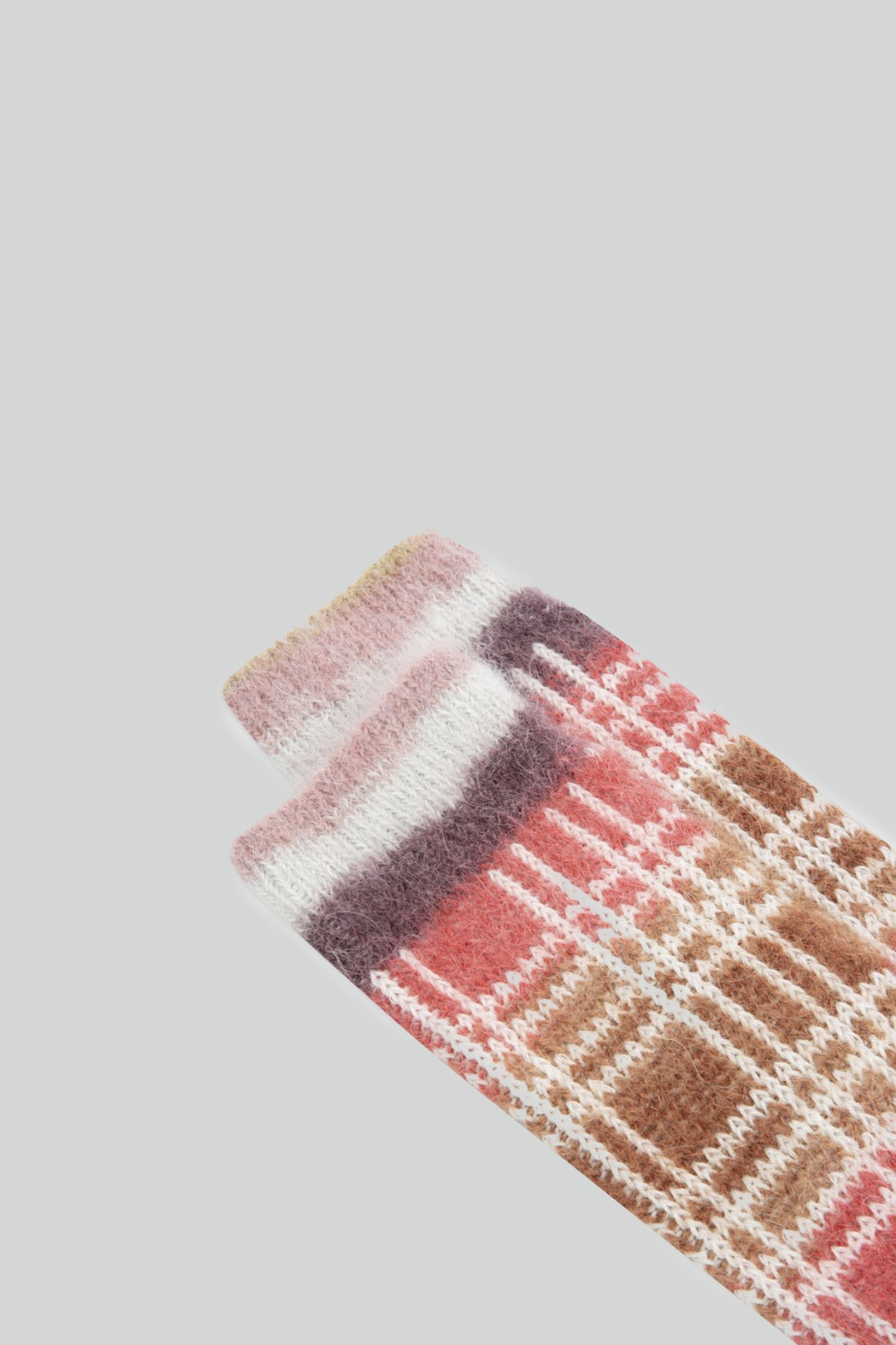 MOHAIR CHECKED SOCKS MULTICOLORED