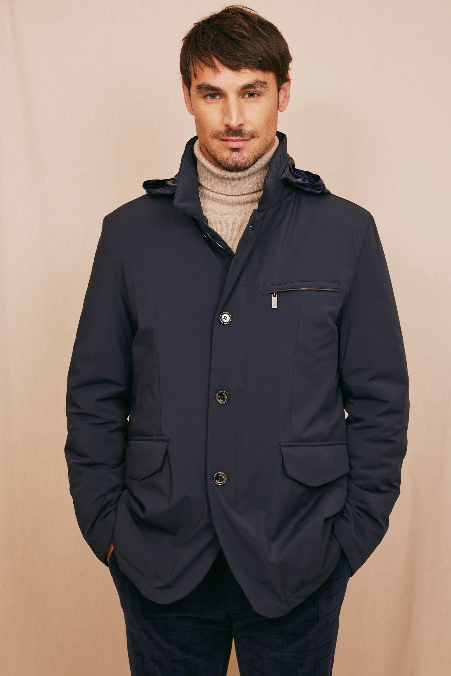 WATER-REPELLENT JACKET NAVY