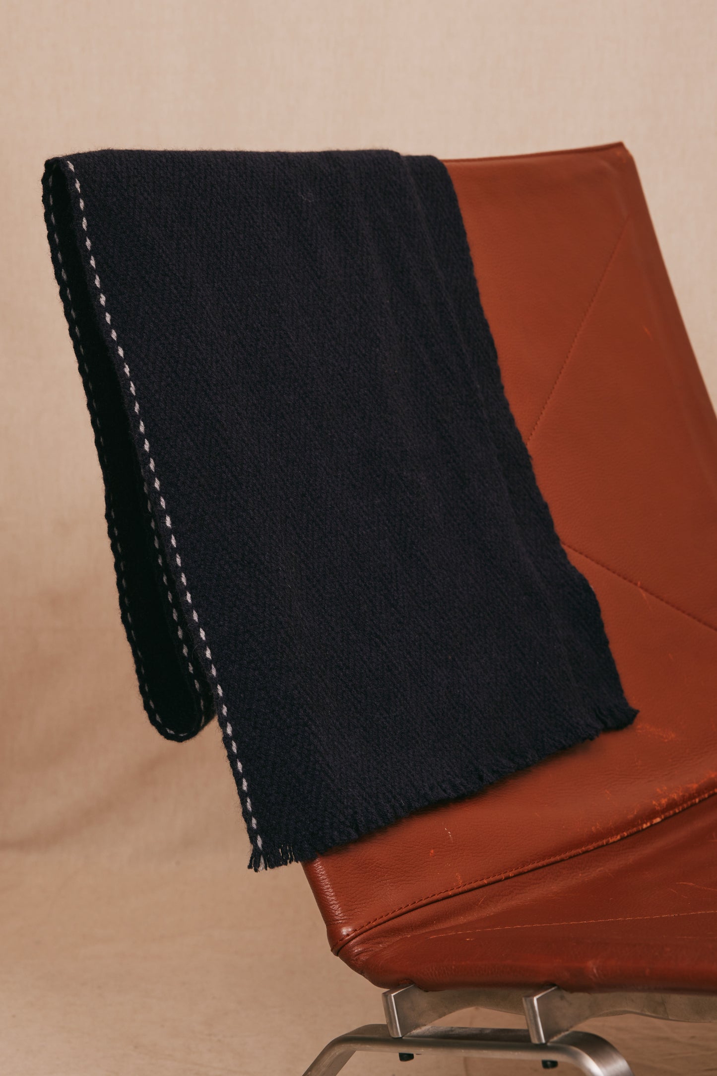 CASHMERE SCARF NAVY