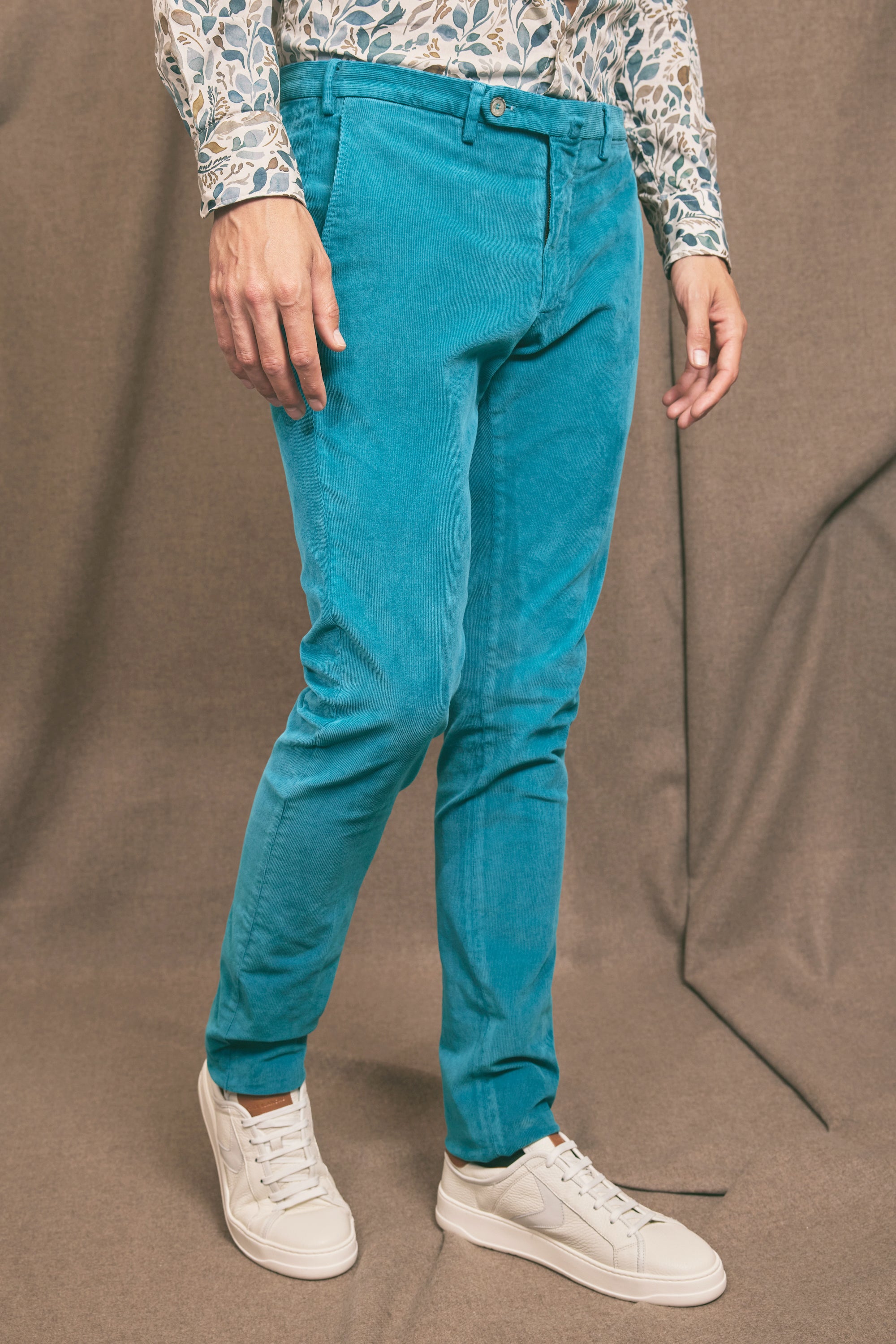 PANTALON EN VELOURS MILLERAIES CANARD Victoire Paris