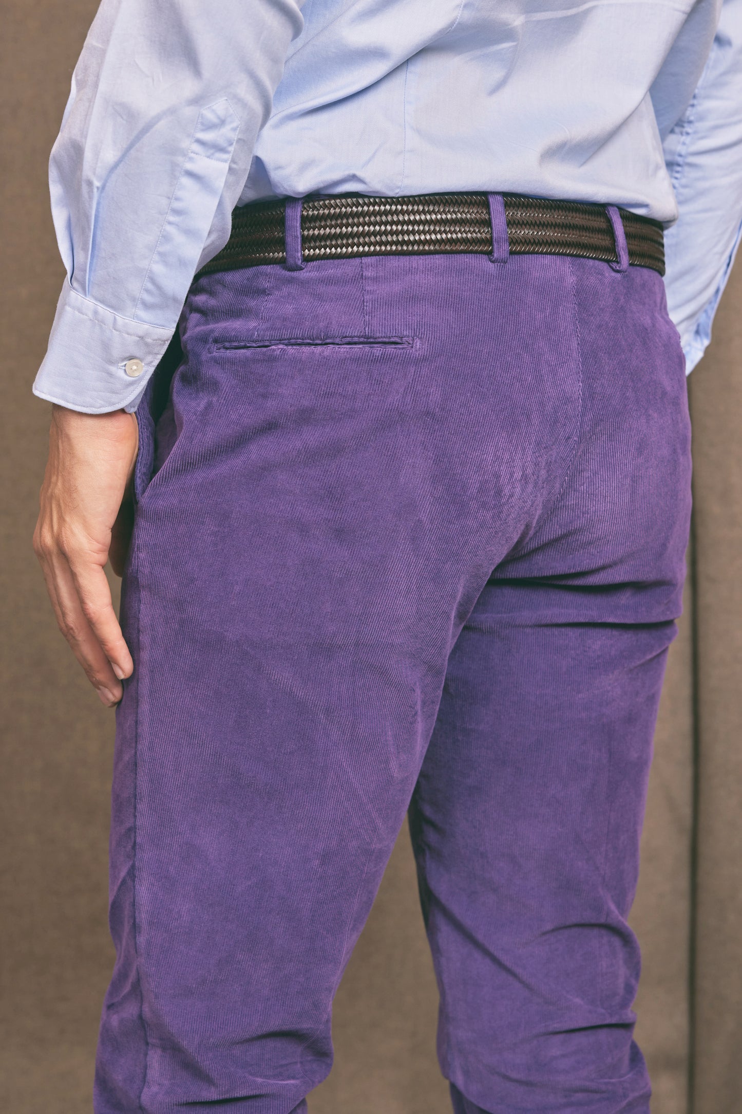 PANTALON EN VELOURS MILLERAIES VIOLET