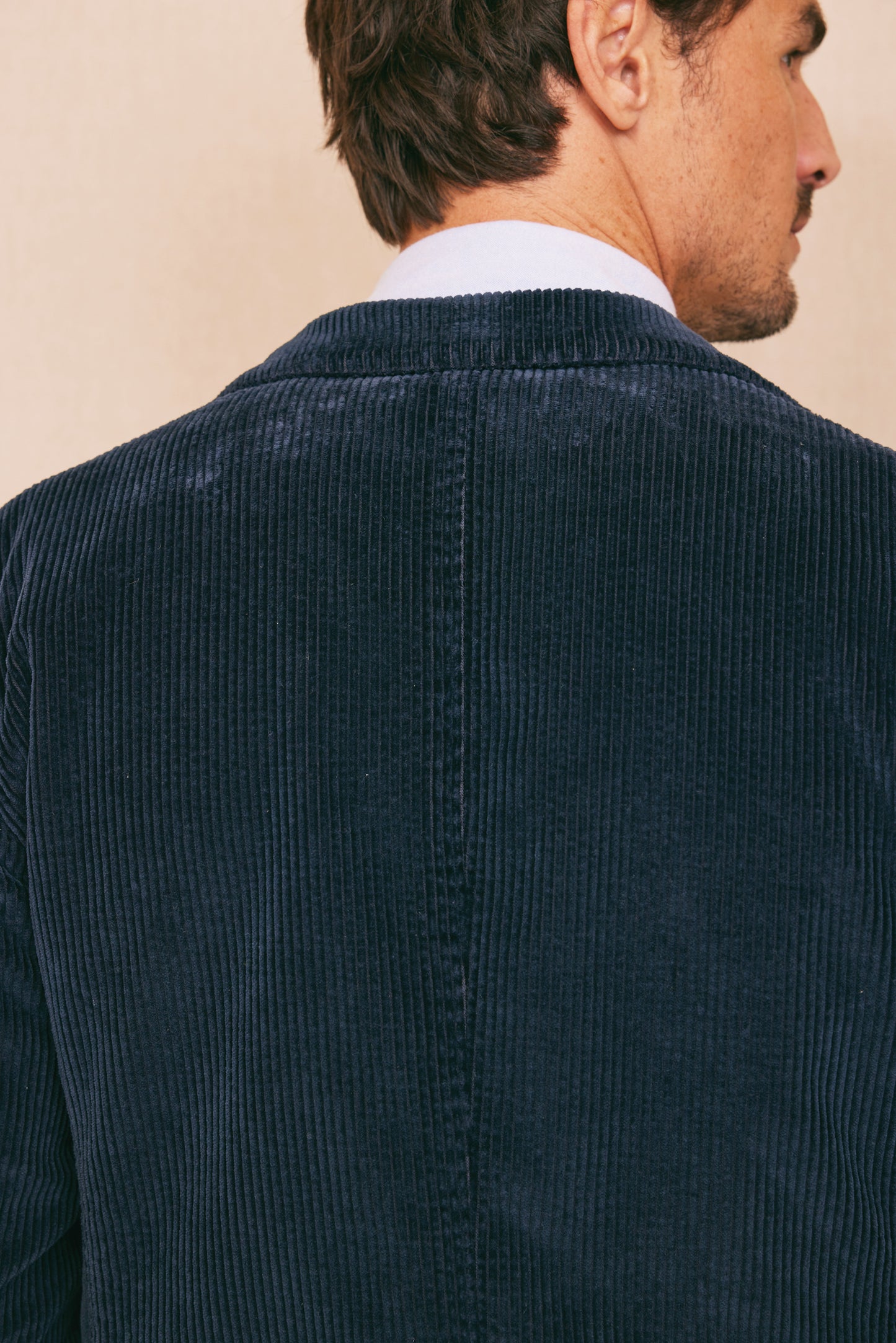 CHUNKY VELVET JACKET NAVY