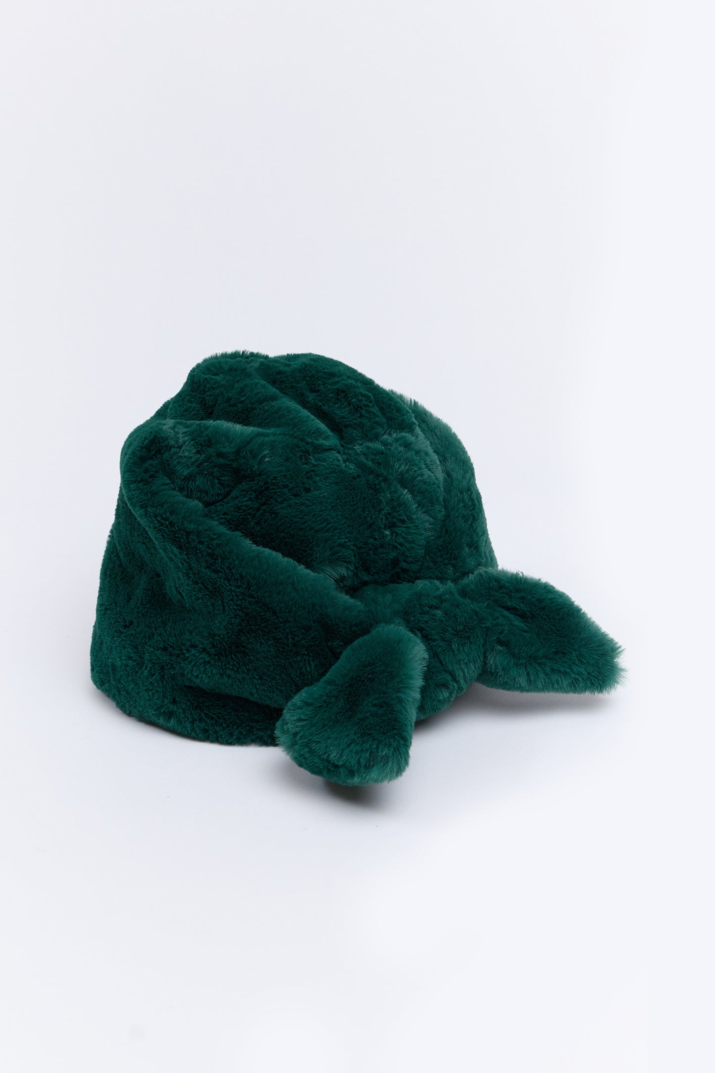 FAUX FUR HAT GREEN