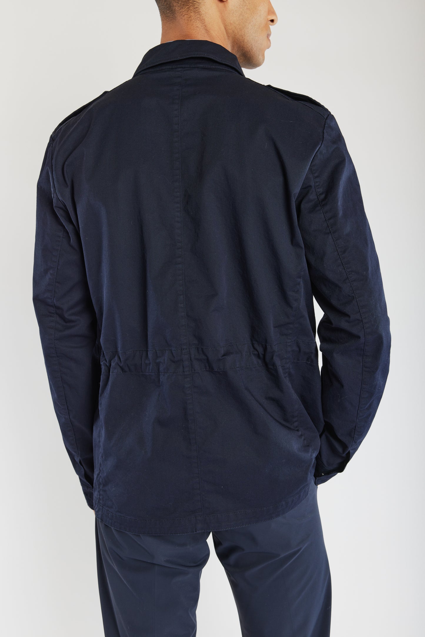  NAVY STRETCH COTTON SAHARAN