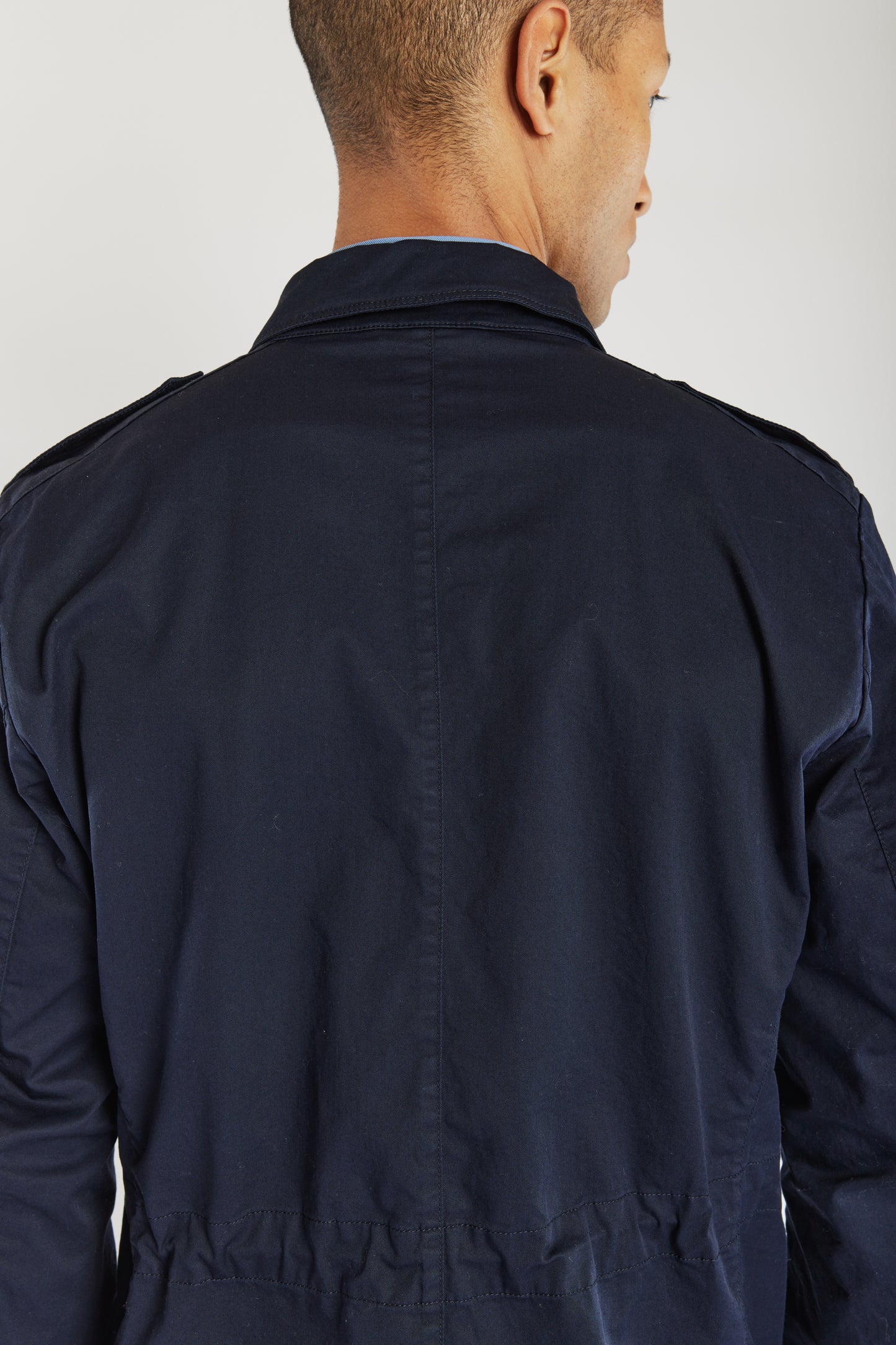  NAVY STRETCH COTTON SAHARAN