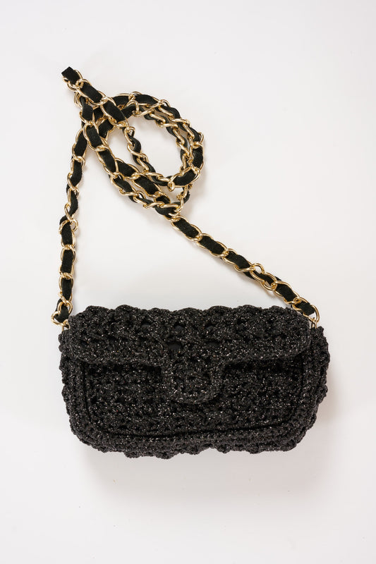 MINI LUREX BAG BLACK