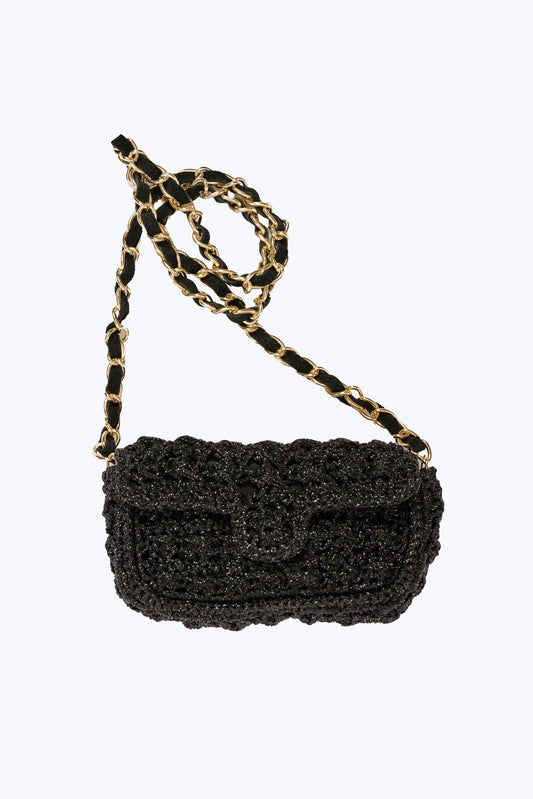 MINI LUREX BAG BLACK