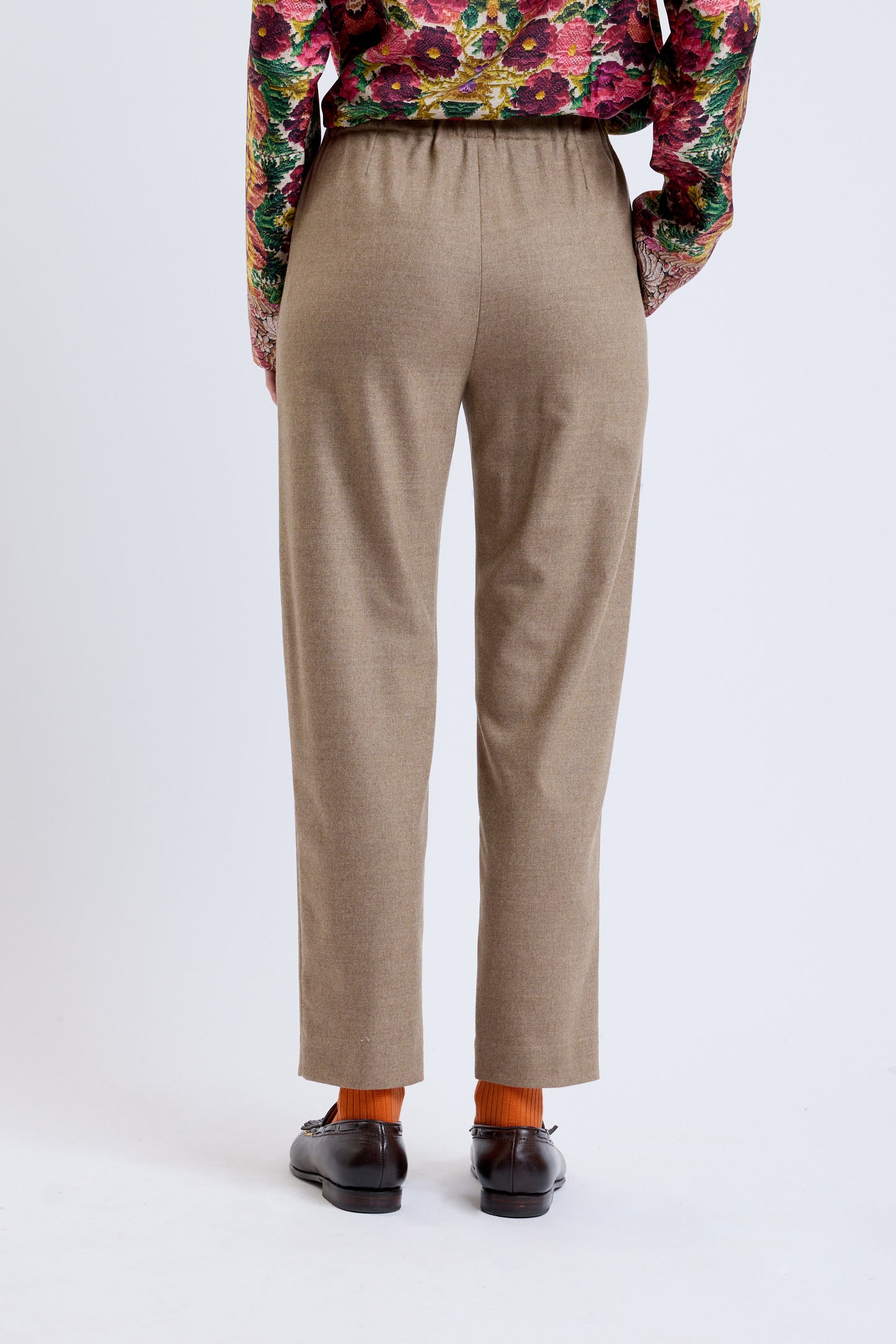 FLANNEL PANTS CHESTNUT