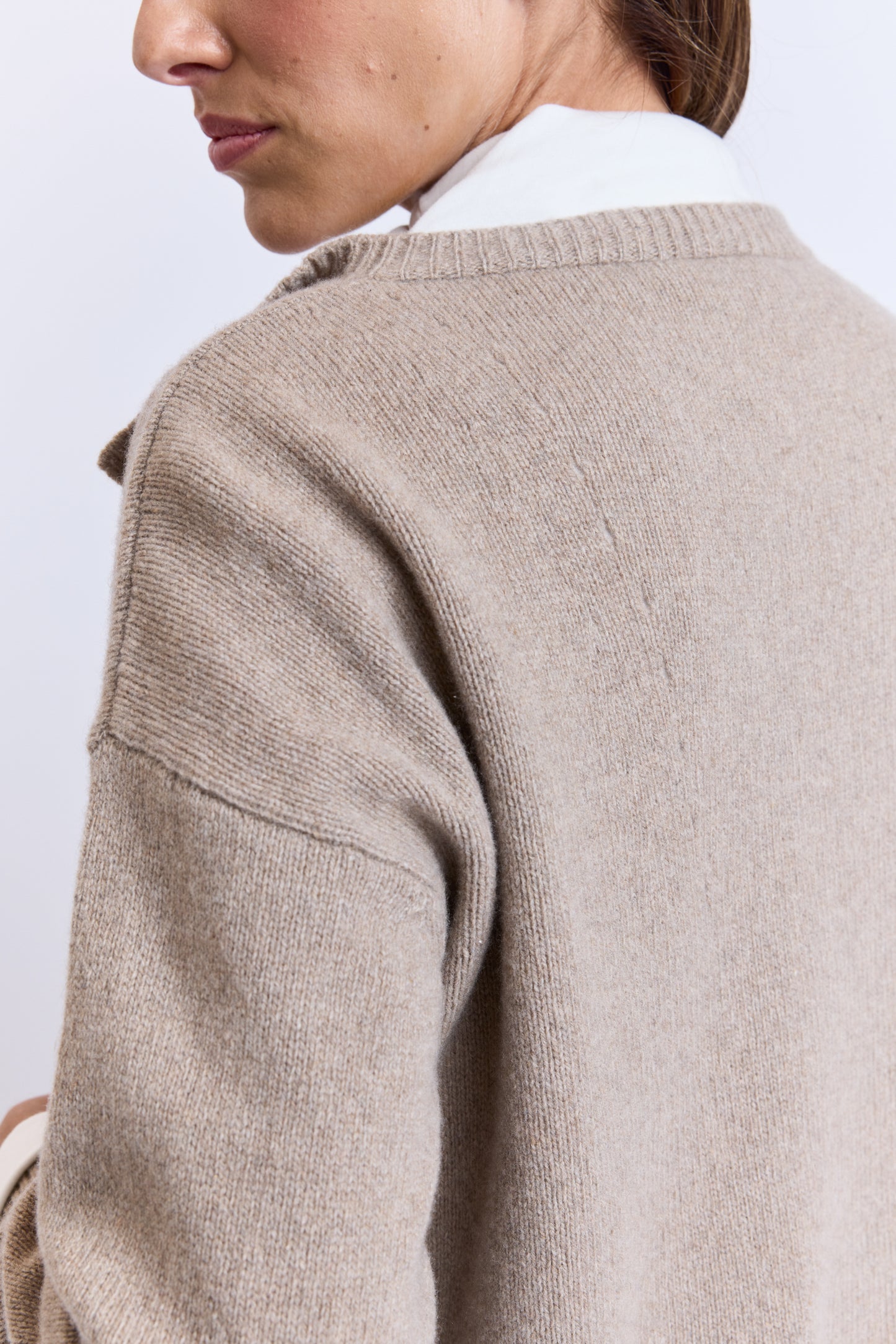 RECYCLED V CASHMERE BEIGE