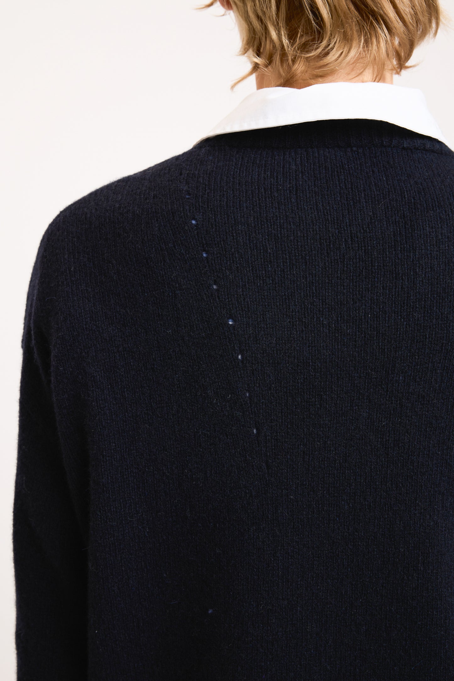 RECYCLED V CASHMERE NAVY