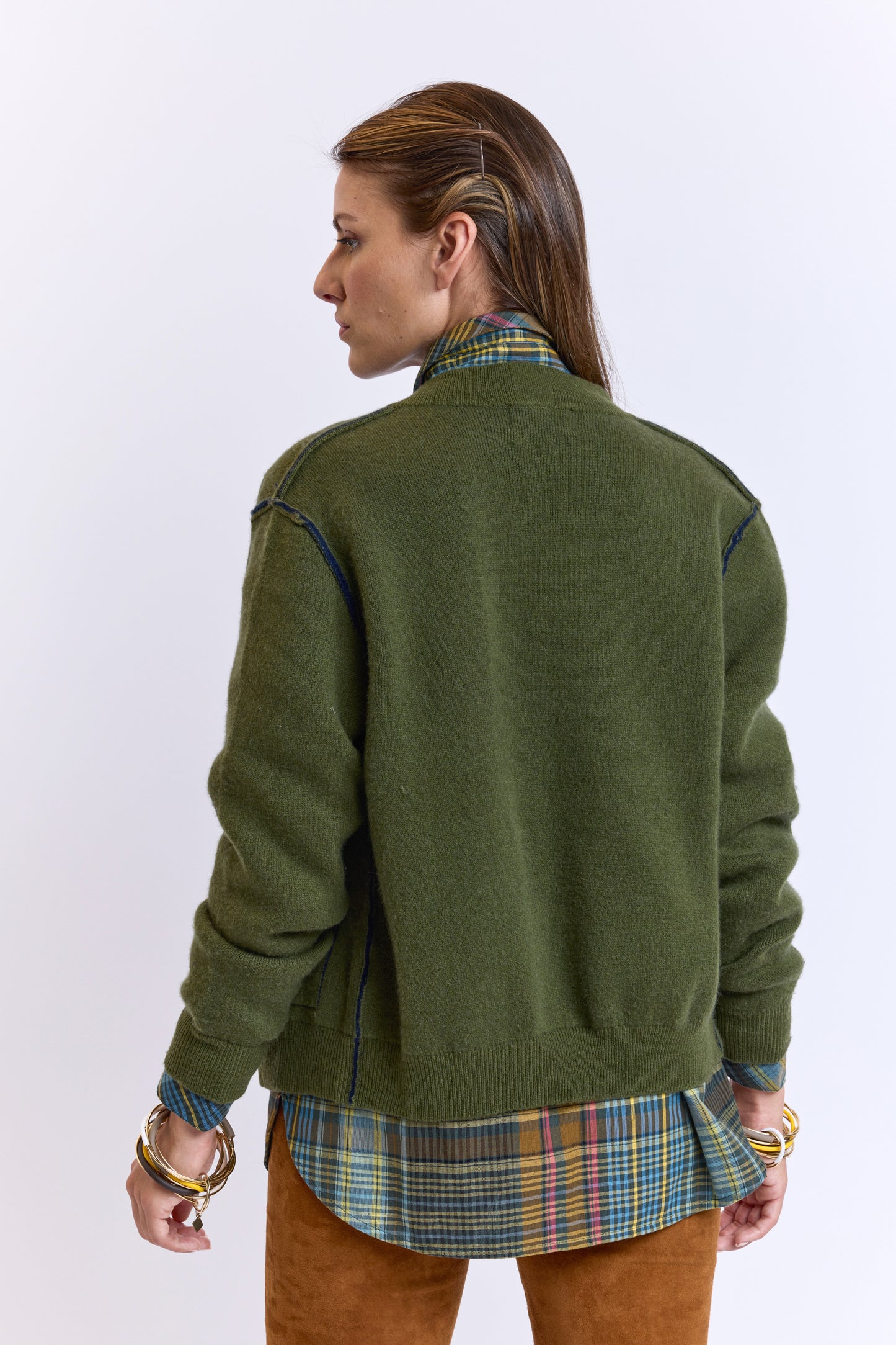 CASHMERE JACKET MOSS