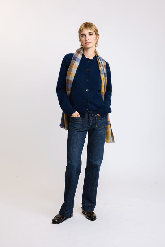 CASHMERE JACKET NAVY