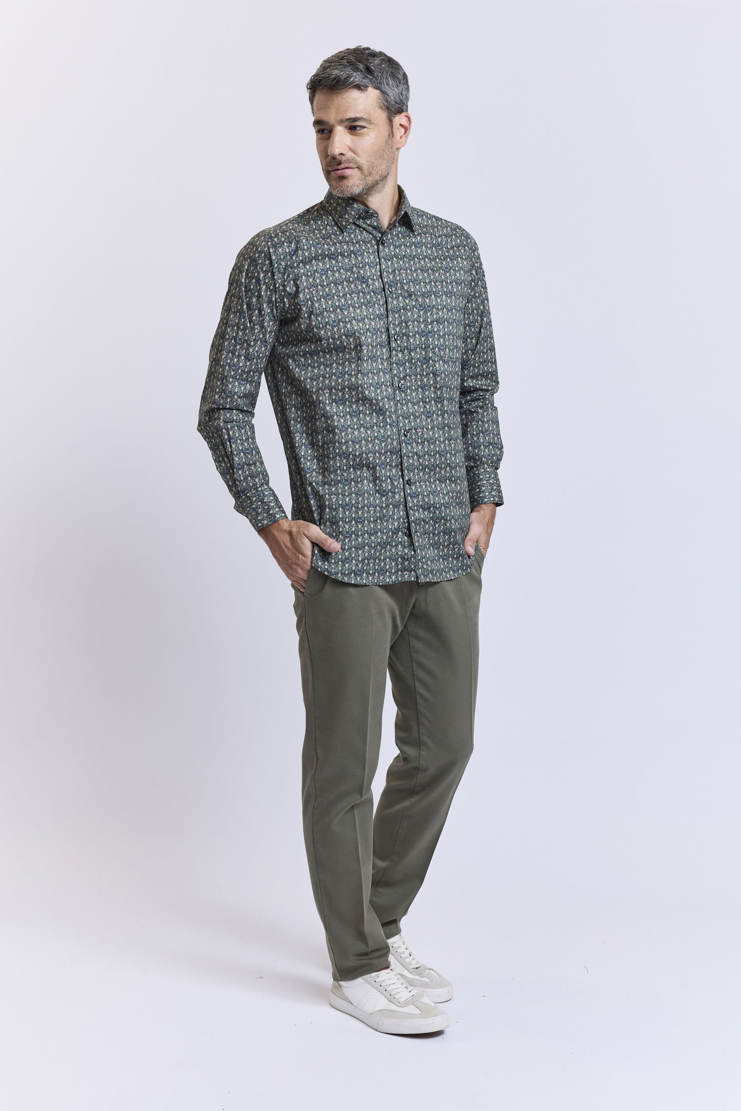 SEMI SLIM SHIRT KHAKI