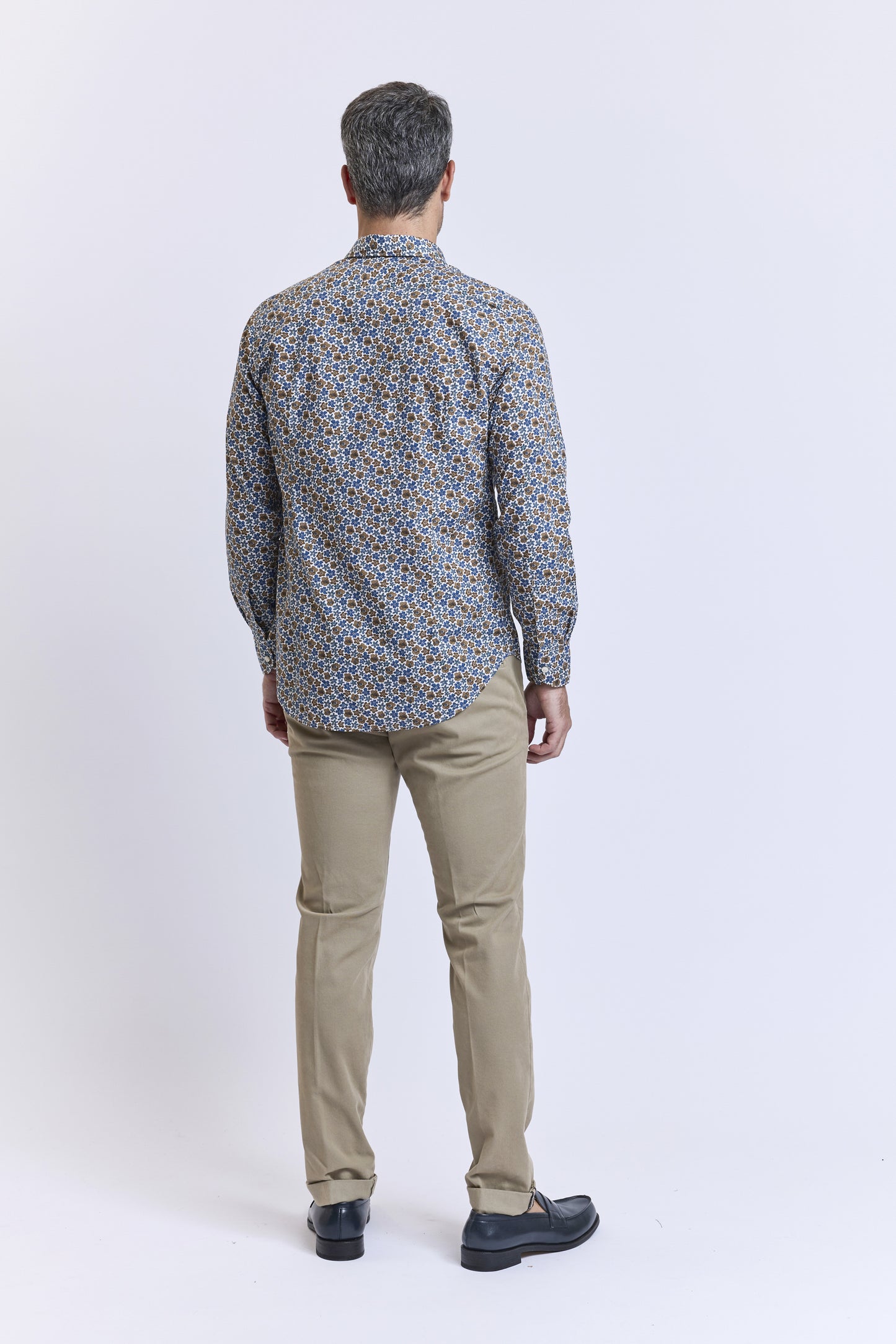 SEMI SLIM SHIRT FLOWERS