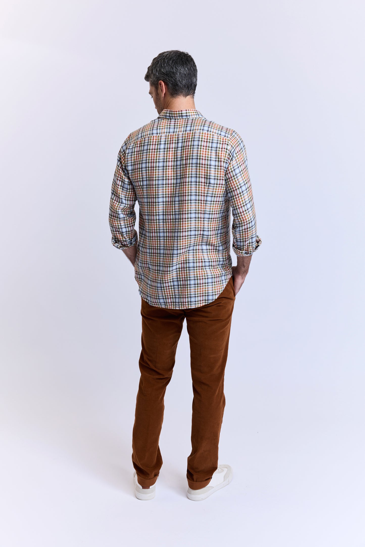 LYOCELL SEMI SLIM SHIRT MULTICOLORED