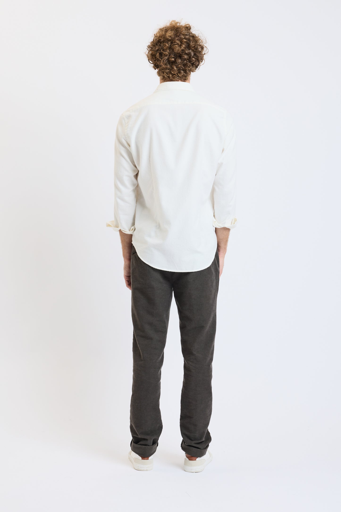 SEMI SLIM SHIRT CASHMIRE OFF WHITE