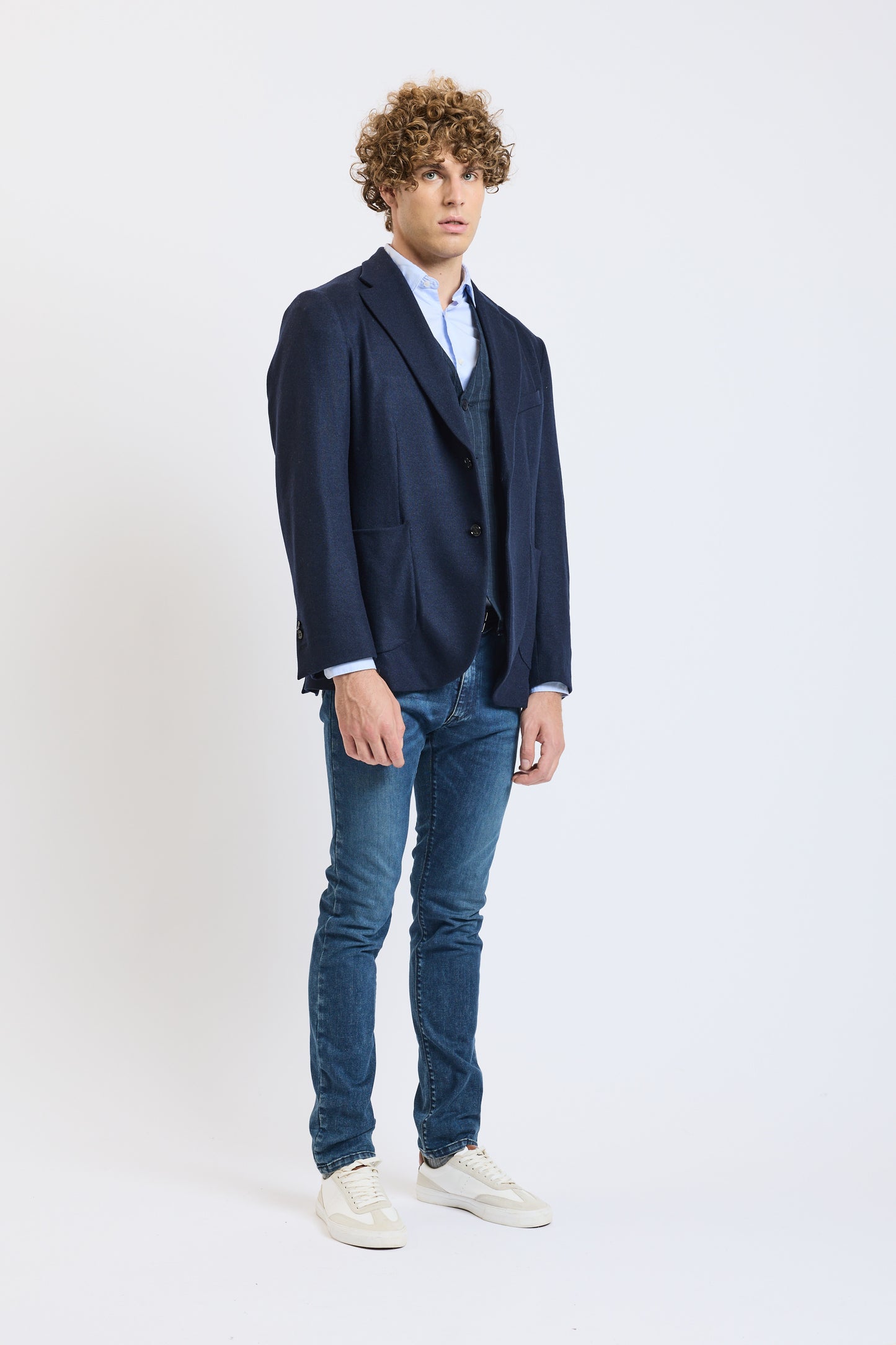 CASHMERE JACKET NAVY