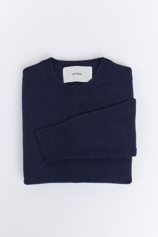 PULL LAINE ET CACHEMIRE MARINE