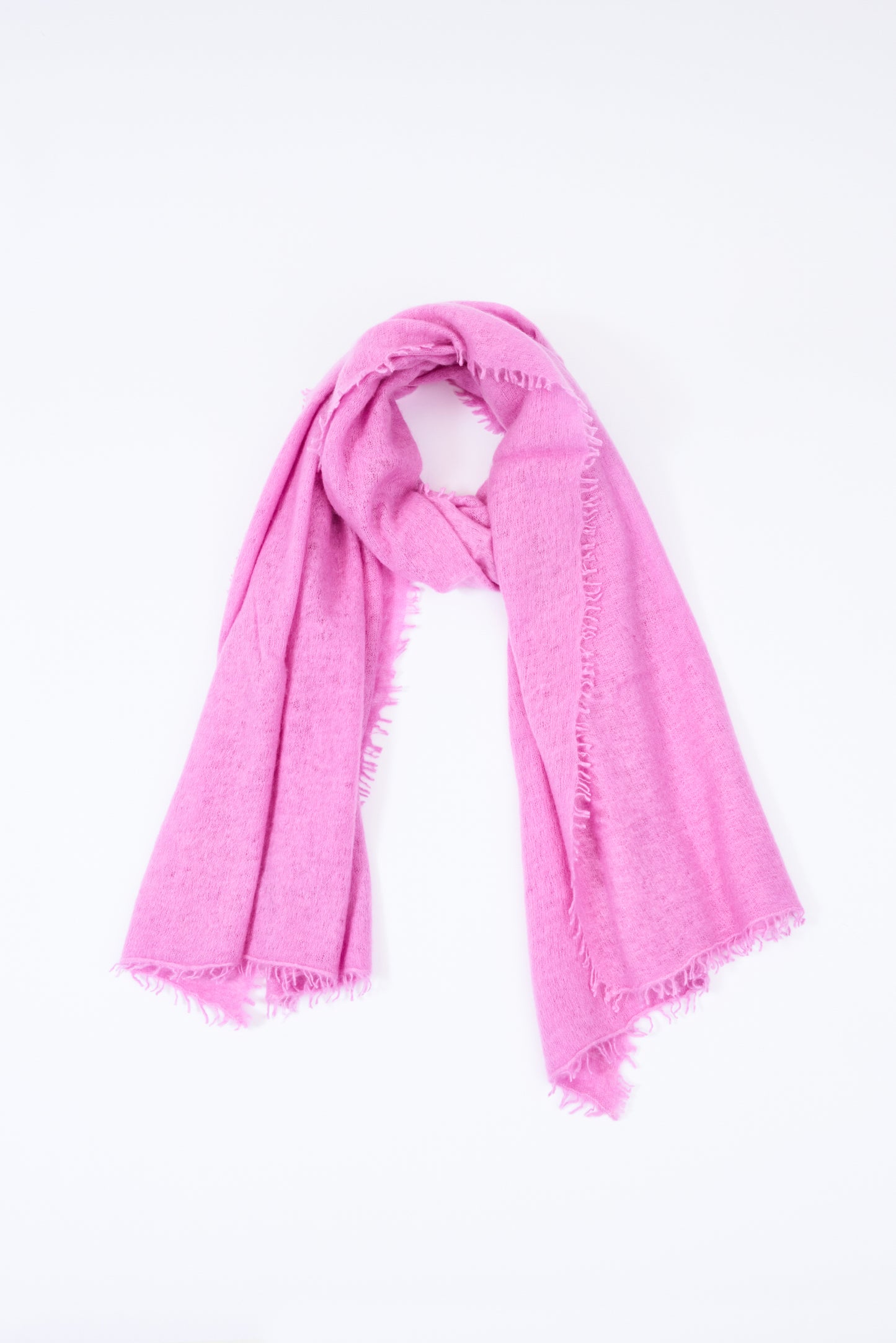 THICK CASHMERE SCARF CYCLAMEN