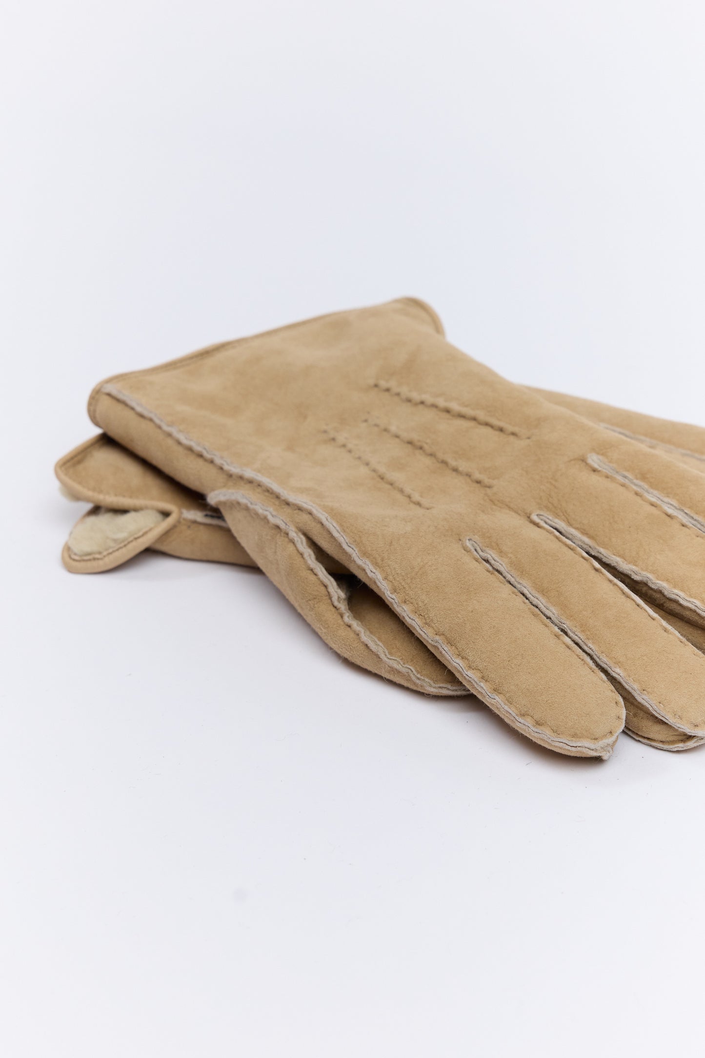 SHEEP LEATHER GLOVES BEIGE