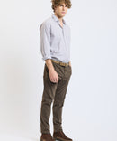 PANTALON SUPER SLIM GABARDINE CHOCO