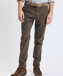 PANTALON SUPER SLIM GABARDINE CHOCO