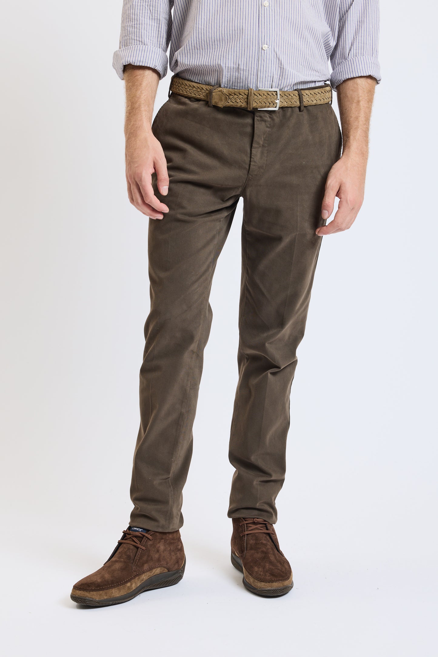 PANTALON SUPER SLIM GABARDINE CHOCO