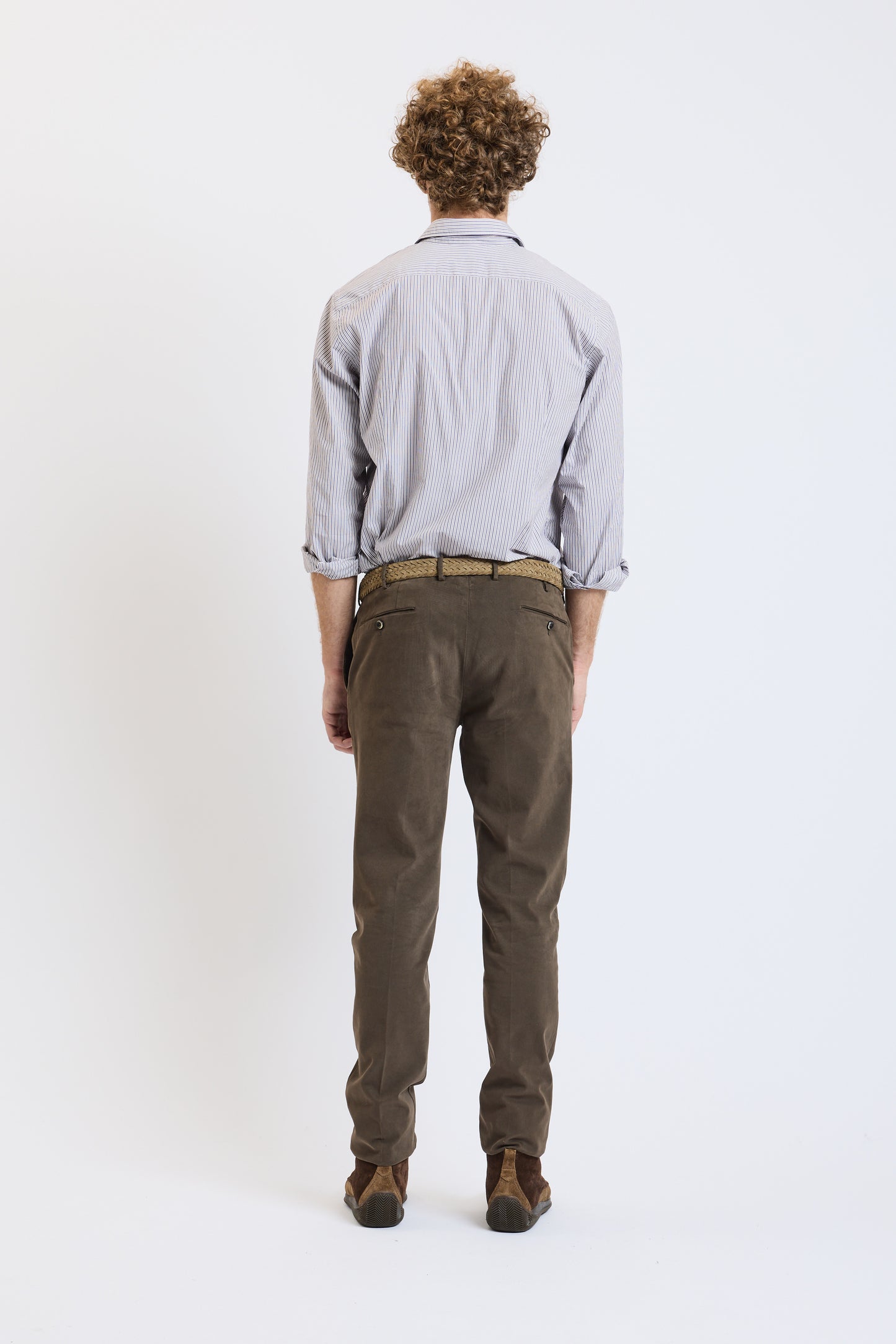 PANTALON SUPER SLIM GABARDINE CHOCO