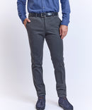 SUPER SLIM GABARDINE PANTS GRAY ANTHRACITE