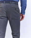 SUPER SLIM GABARDINE PANTS GRAY ANTHRACITE