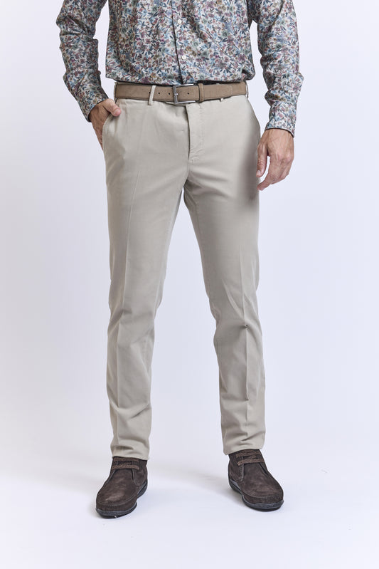 PANTALON SUPER SLIM GABARDINE MASTIC